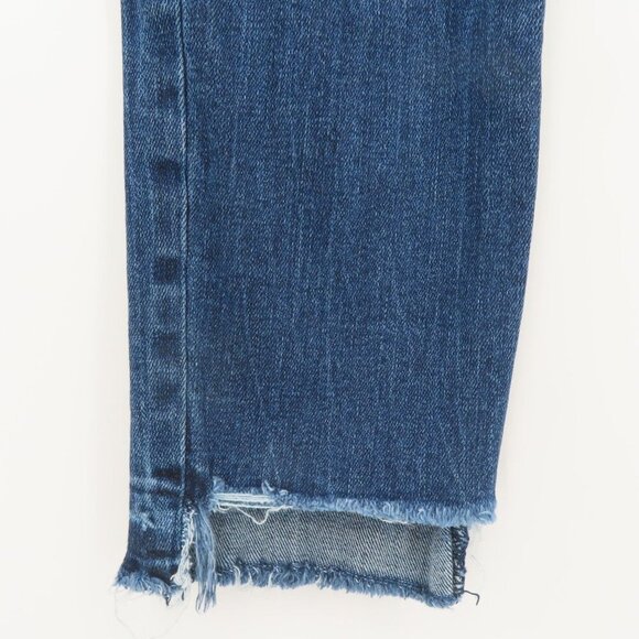 J Brand Womens 27 Raw Hem Blue Denim Jeans Cotton Blend Style JB000355 Pockets - Picture 3 of 12